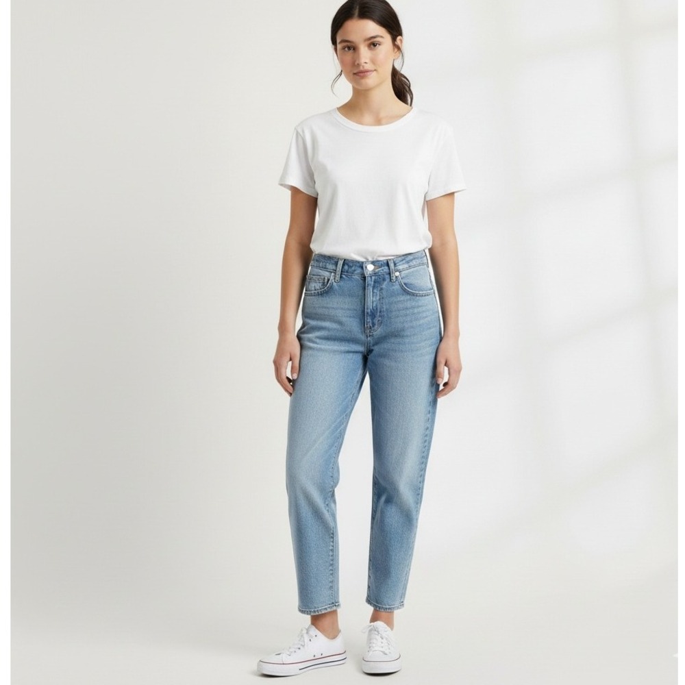 Madewell The Perfect Summer Jean Women Size 25 High Rise Straight Leg Light Wash